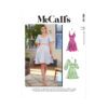 McCalls Schnittmuster M8195 - Sommerkleid mit V-Ausschnitt und Ärmelvarianten