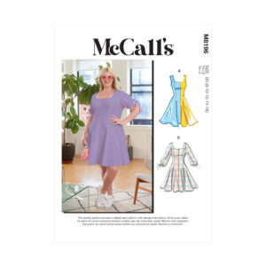 McCalls Schnittmuster M8196 - Fit & Flare Kleid - 3 Ärmelvarianten