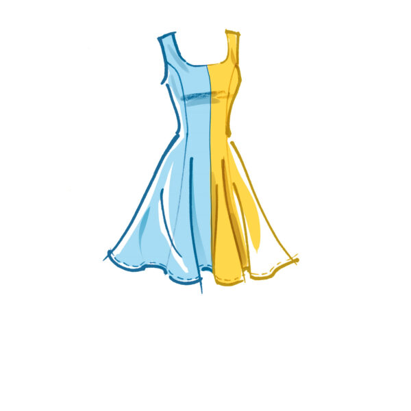McCalls Schnittmuster M8196 - Fit & Flare Kleid - 3 Ärmelvarianten – Bild 6