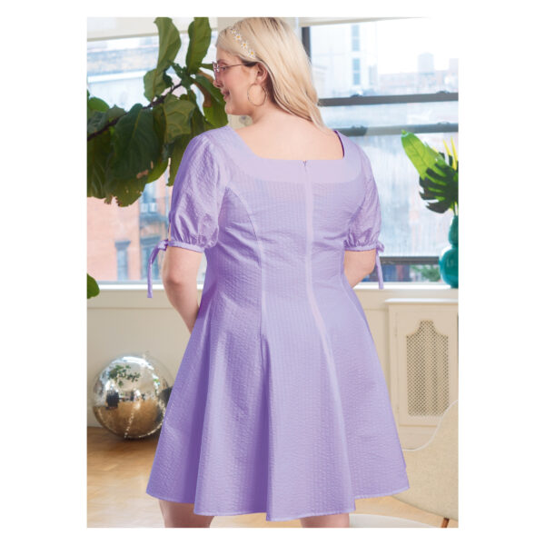 McCalls Schnittmuster M8196 - Fit & Flare Kleid - 3 Ärmelvarianten – Bild 3