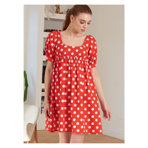McCalls Schnittmuster M8197 - Babydoll Kleid - mit und ohne Ärmel – Bild 2