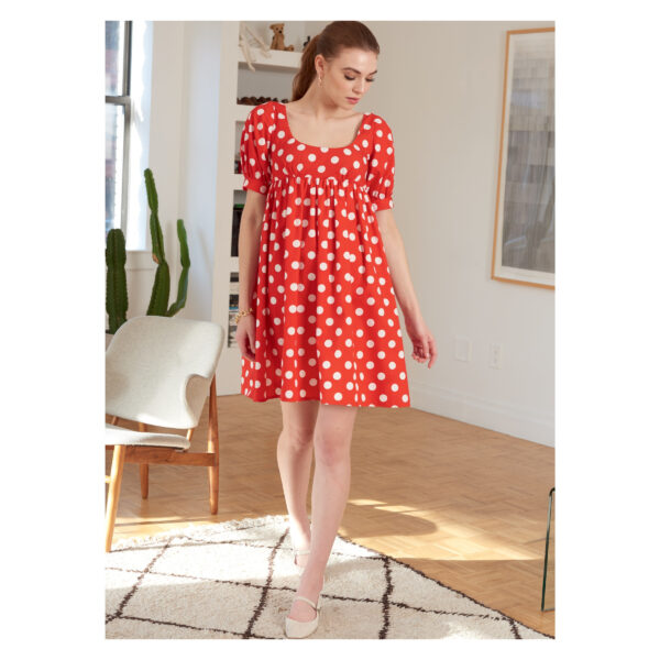 McCalls Schnittmuster M8197 - Babydoll Kleid - mit und ohne Ärmel – Bild 4