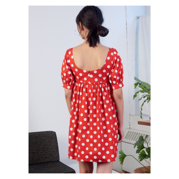 McCalls Schnittmuster M8197 - Babydoll Kleid - mit und ohne Ärmel – Bild 3