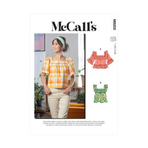 McCalls Schnittmuster M8202 - Bluse - Top - bauchfrei & hüftlang - 3 Variationen