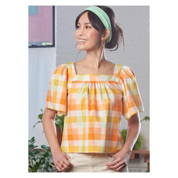 McCalls Schnittmuster M8202 - Bluse - Top - bauchfrei & hüftlang - 3 Variationen – Bild 2
