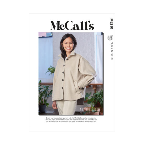 McCalls Schnittmuster M8210 - Jacke für Damen zum Knöpfen