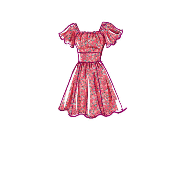 McCalls Schnittmuster M8211 - Kleid - geriehenes Damenkleid in 3 Varianten – Bild 6