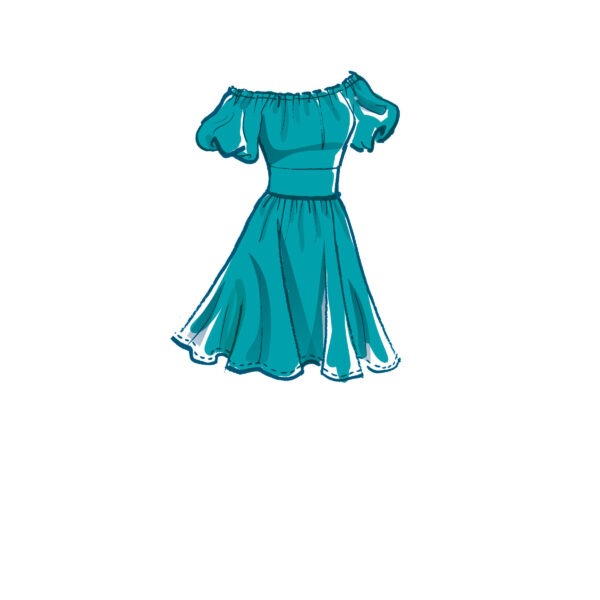 McCalls Schnittmuster M8211 - Kleid - geriehenes Damenkleid in 3 Varianten – Bild 5