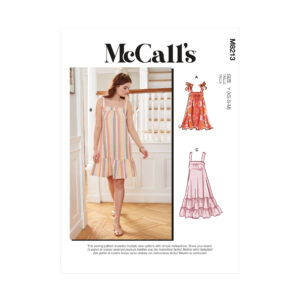 McCalls Schnittmuster M8213 - Sommerkleid mit Rüschensaum - 3 Varianten