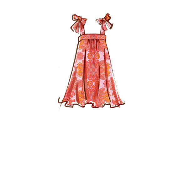McCalls Schnittmuster M8213 - Sommerkleid mit Rüschensaum - 3 Varianten – Bild 6