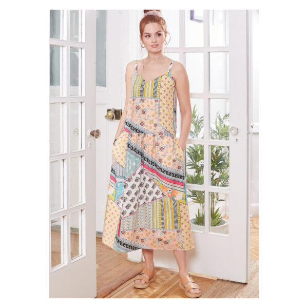 McCalls Schnittmuster M8214 - Sommerkleid mit Trägern oder Ärmeln - 3 Varianten – Bild 2