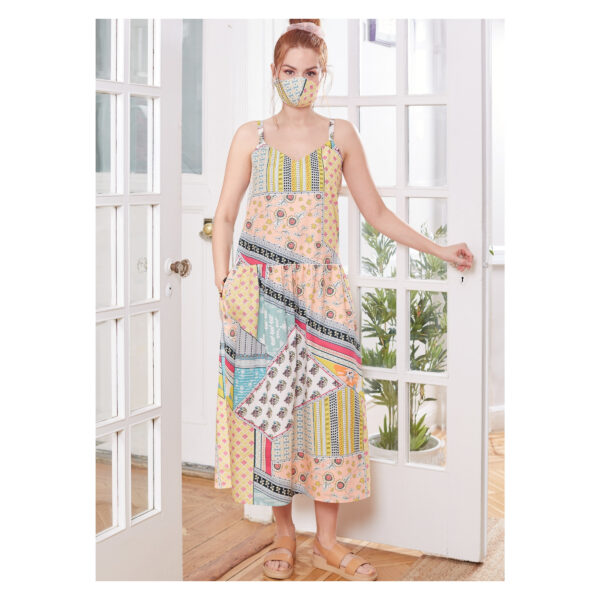 McCalls Schnittmuster M8214 - Sommerkleid mit Trägern oder Ärmeln - 3 Varianten – Bild 3