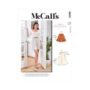 McCalls Schnittmuster M8221 - Taillenshorts - Hosenrock - Rüschen
