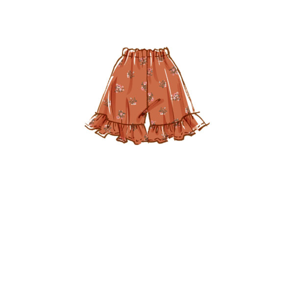 McCalls Schnittmuster M8221 - Taillenshorts - Hosenrock - Rüschen – Bild 6
