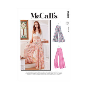 McCalls Schnittmuster M8223 - Hose - Palazzo-Hose - überweit
