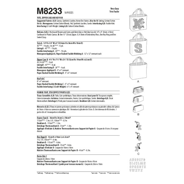 McCalls Schnittmuster M8233 - Taschen - Accessoires – Bild 4