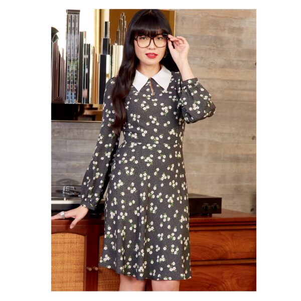 McCalls Schnittmuster M8239 - Kleid - Ausschnittschlitz - Kragen – Bild 2