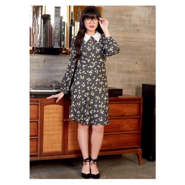 McCalls Schnittmuster M8239 - Kleid - Ausschnittschlitz - Kragen – Bild 4