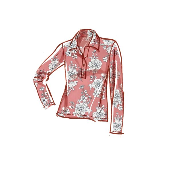 McCalls Schnittmuster M8240 - Pullover - Shirt mit Kragen – Bild 6