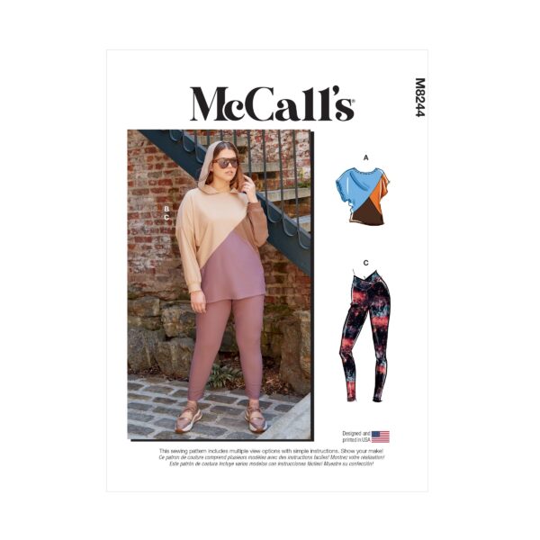 McCalls Schnittmuster M8244 - Set aus Leggins und Shirt