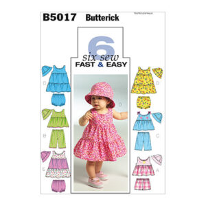 Butterick Schnittmuster - Baby Fashion - B5017 - Kombination - Kleid, Höschen, Hut