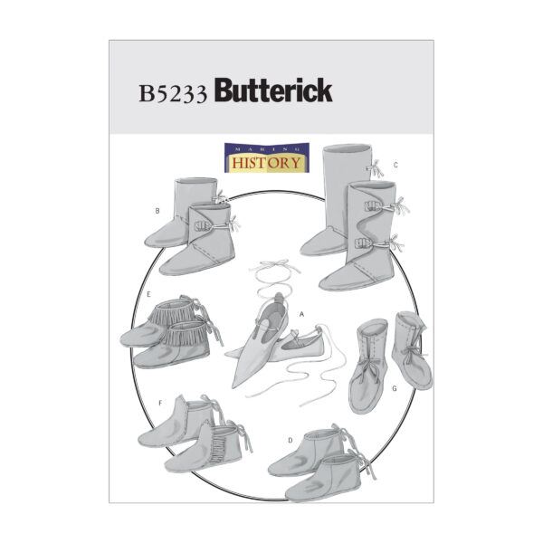 Butterick Schnittmuster - History - B5233 - historisches Schuhwerk