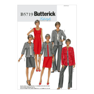 Butterick Schnittmuster - Lifestyle - B5719 - Kombination aus Kleid, Hose, Rock und Blazer