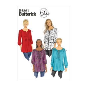Butterick Schnittmuster - B5861 -Bluse mit Biesen und Reihung