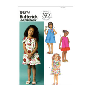 Butterick Schnittmuster - Easy - B5876 - schlichtes Sommerkleid für Kinder