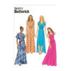 Butterick Schnittmuster - B6051 - langes Kleid mit Wickeloberteil