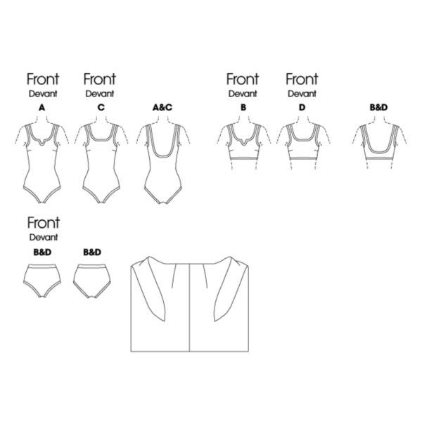 Butterick Schnittmuster - B4526 - Bademode, Strandkleider – Bild 10