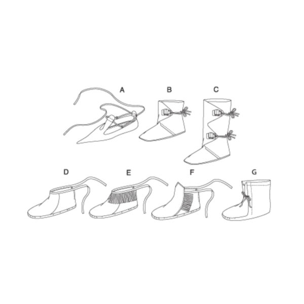 Butterick Schnittmuster - History - B5233 - historisches Schuhwerk – Bild 9