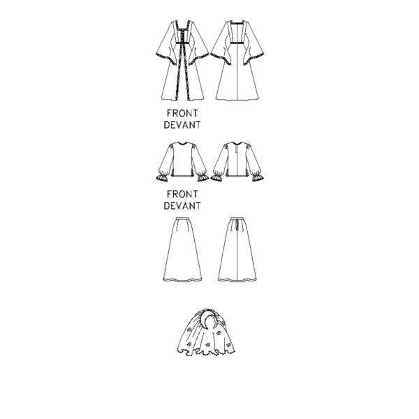 Butterick Schnittmuster - Easy - B5655 - Sommerkleid, Zipfelkleid und Schlupfhose – Bild 3