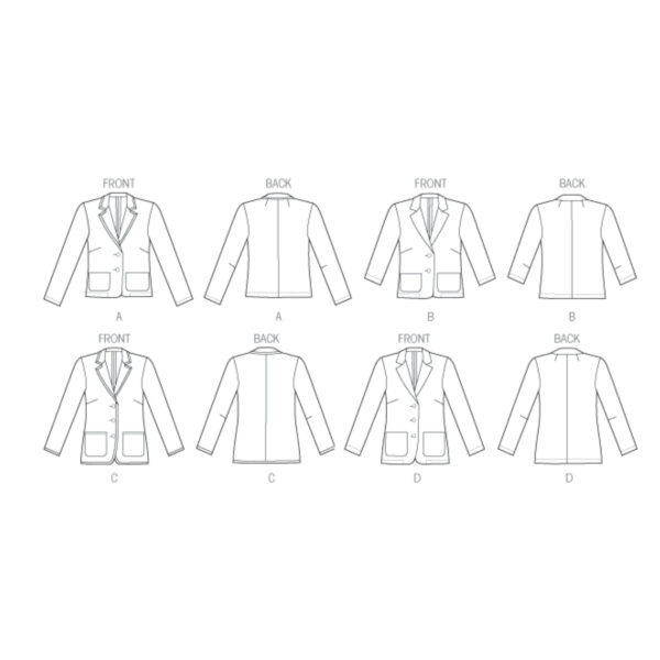 Butterick Schnittmuster - B5926 - Jacken, Blazer – Bild 11