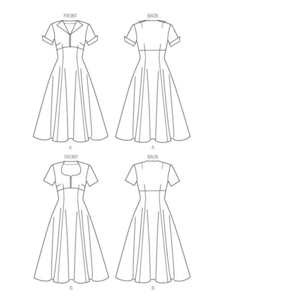 Butterick Schnittmuster - Retro - B6018 - Kleid der 50er Jahre – Bild 10