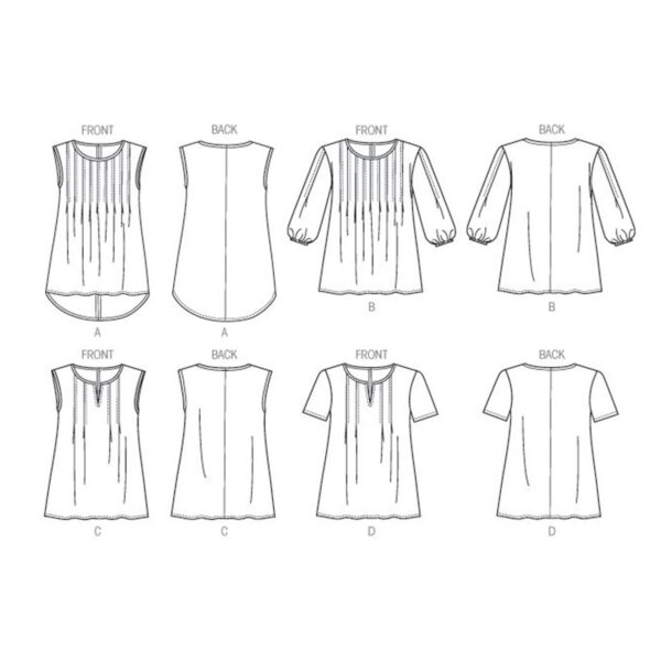 Butterick Schnittmuster - B6024 -  einfaches Damen Sommershirt – Bild 7