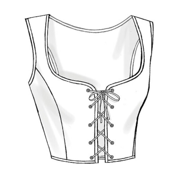 Butterick Schnittmuster - History - B4669 - Corsage, Mieder, historische Gewandung – Bild 2