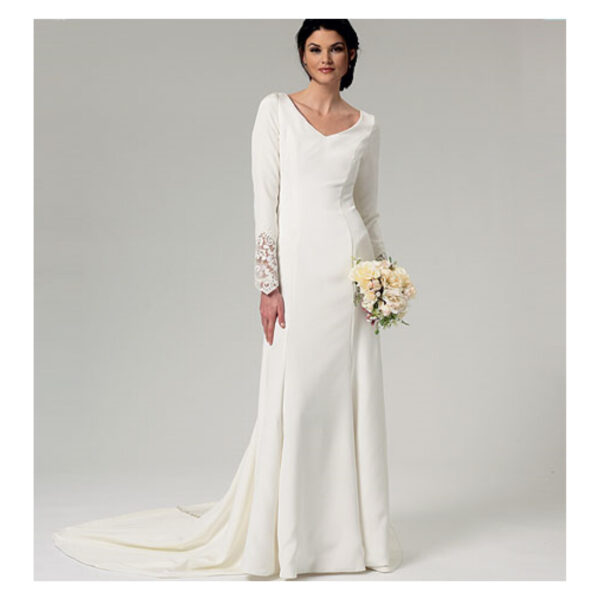 Butterick Schnittmuster - B5779 - elegantes Abendkleid, schlichtes Brautkleid – Bild 2