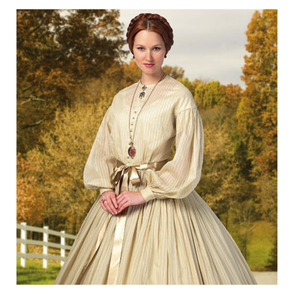 Butterick Schnittmuster - History - B5831 - historisches Gewand, Kleid mit Reifrock – Bild 2