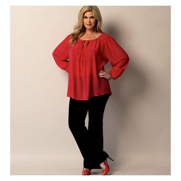 Butterick Schnittmuster - B5861 -Bluse mit Biesen und Reihung – Bild 2