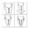 Butterick Schnittmuster - History - B4669 - Corsage, Mieder, historische Gewandung – Bild 3