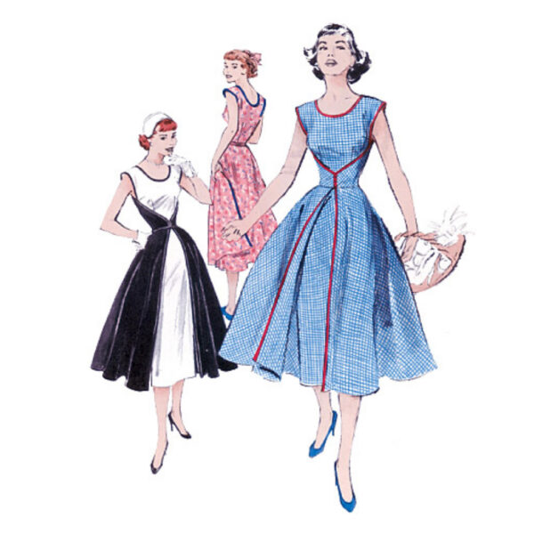 Butterick Schnittmuster - Retro - B4790 - Kleid der 50er Jahre – Bild 3