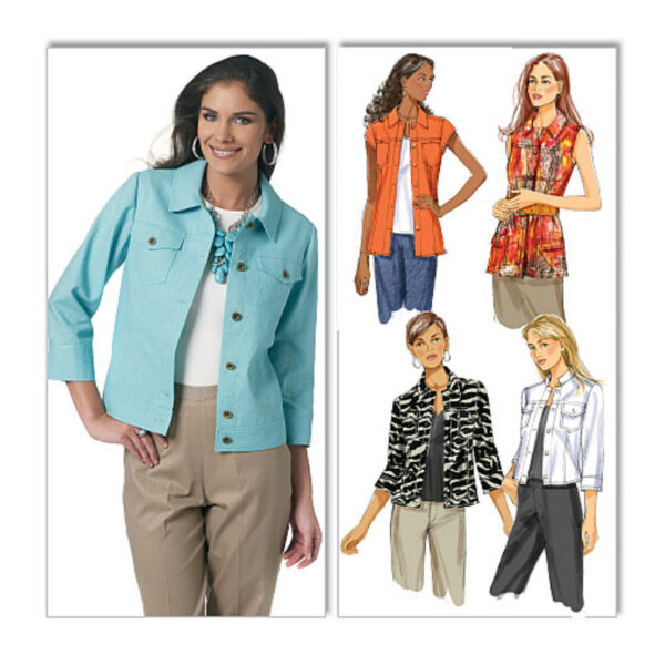 Butterick Schnittmuster - B5616 - Bluse oder Jacke – Bild 3