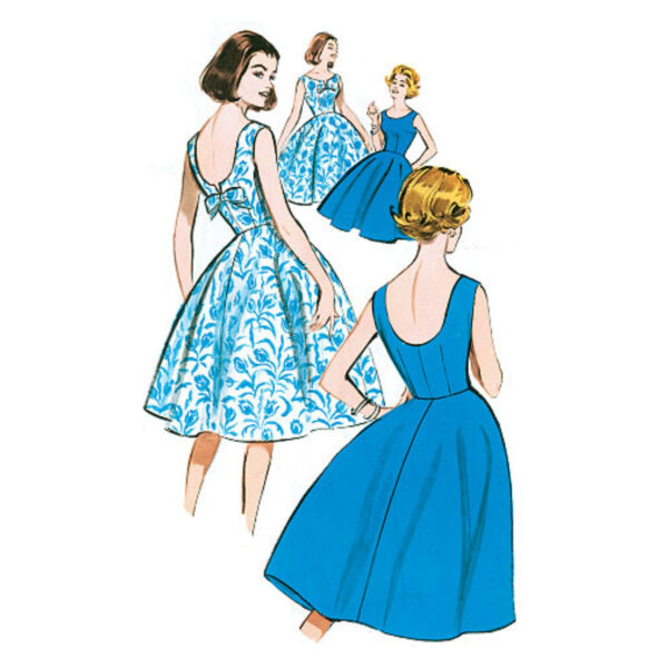 Butterick Schnittmuster - Retro - B5748 - Kleid der 60er Jahre – Bild 3