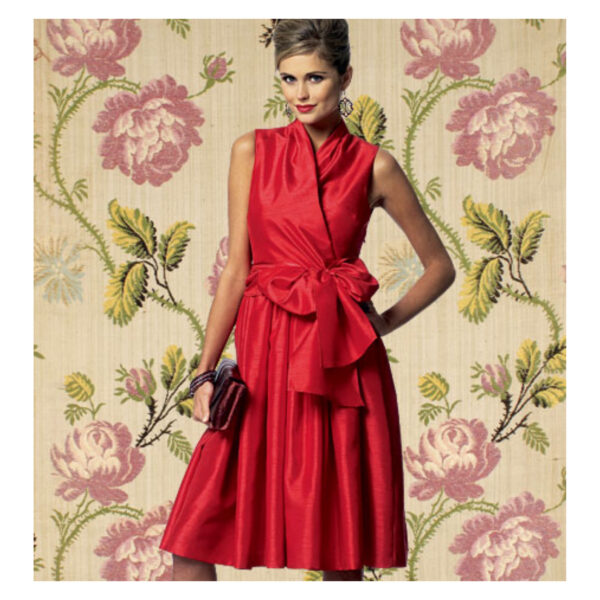 Butterick Schnittmuster - B5850 - Wickelkleid mit breitem Taillenbund – Bild 3