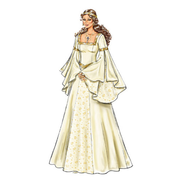 Butterick Schnittmuster - History - B4571 - Kleid, Mittelalter – Bild 4