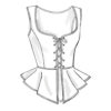 Butterick Schnittmuster - History - B4669 - Corsage, Mieder, historische Gewandung – Bild 4