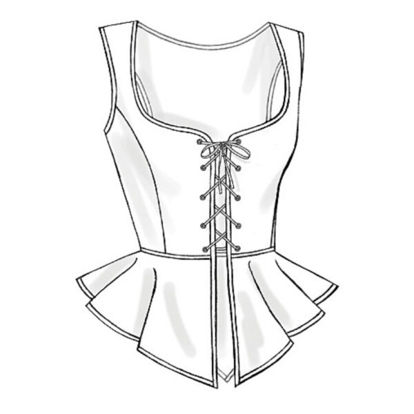 Butterick Schnittmuster - History - B4669 - Corsage, Mieder, historische Gewandung – Bild 4
