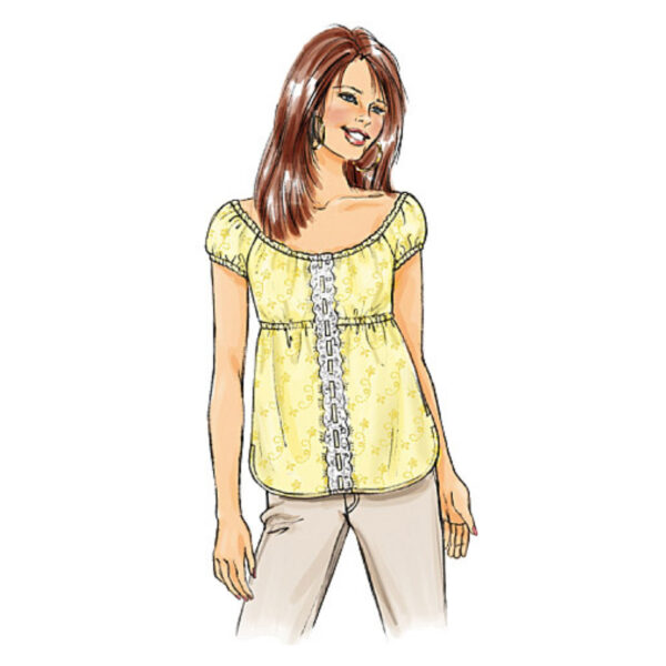 Butterick Schnittmuster - Easy - B4685 - Carmenbluse – Bild 4