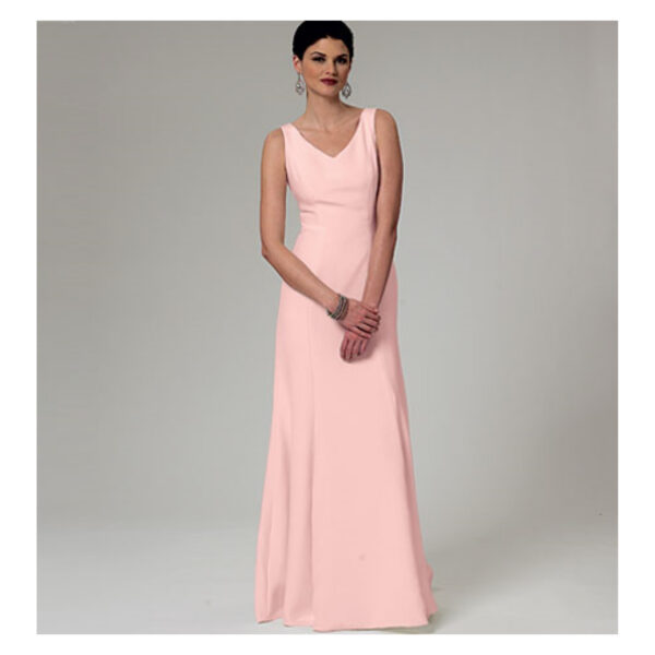 Butterick Schnittmuster - B5779 - elegantes Abendkleid, schlichtes Brautkleid – Bild 4
